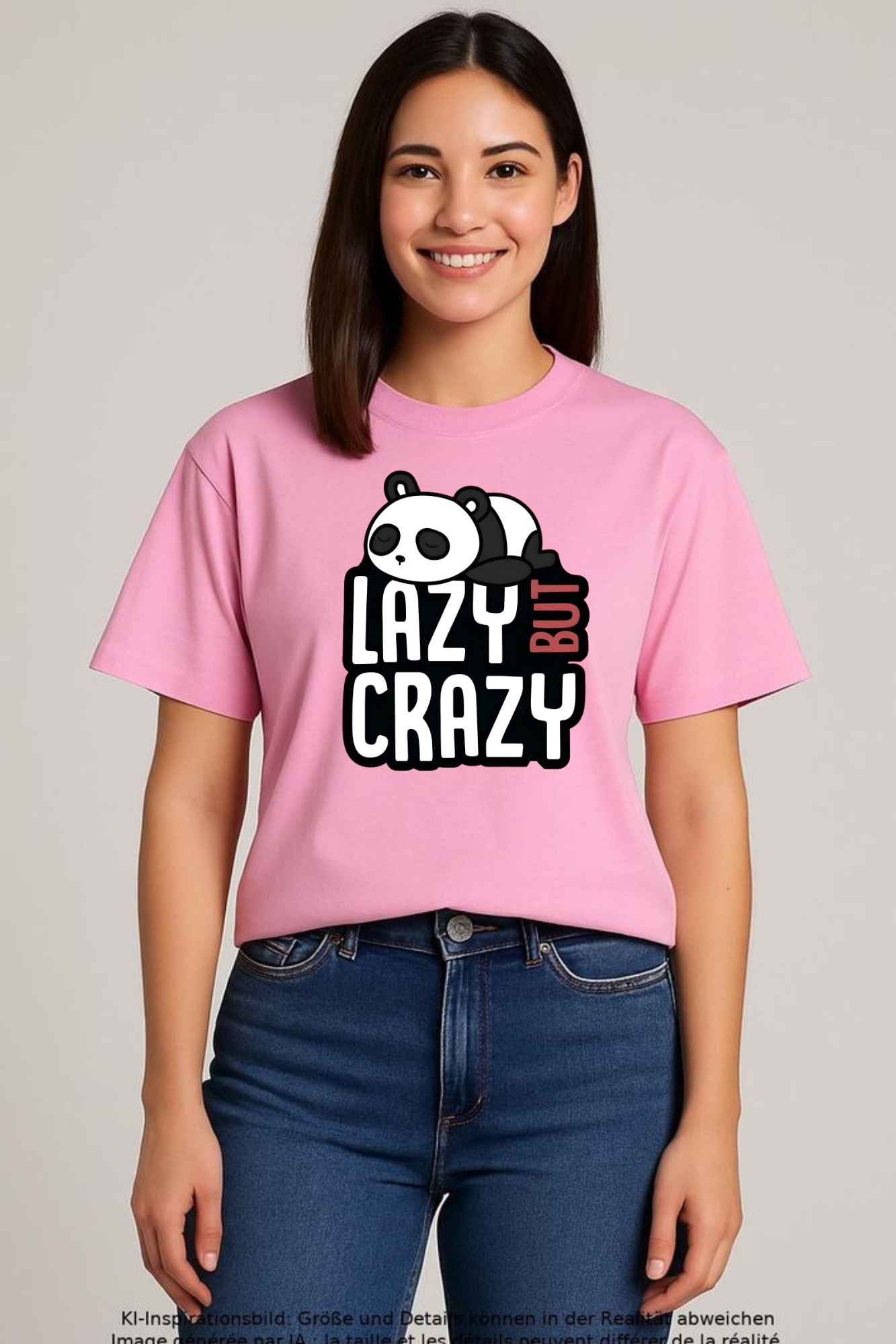 Lazy but crazy Panda Women's Classic T-Shirt