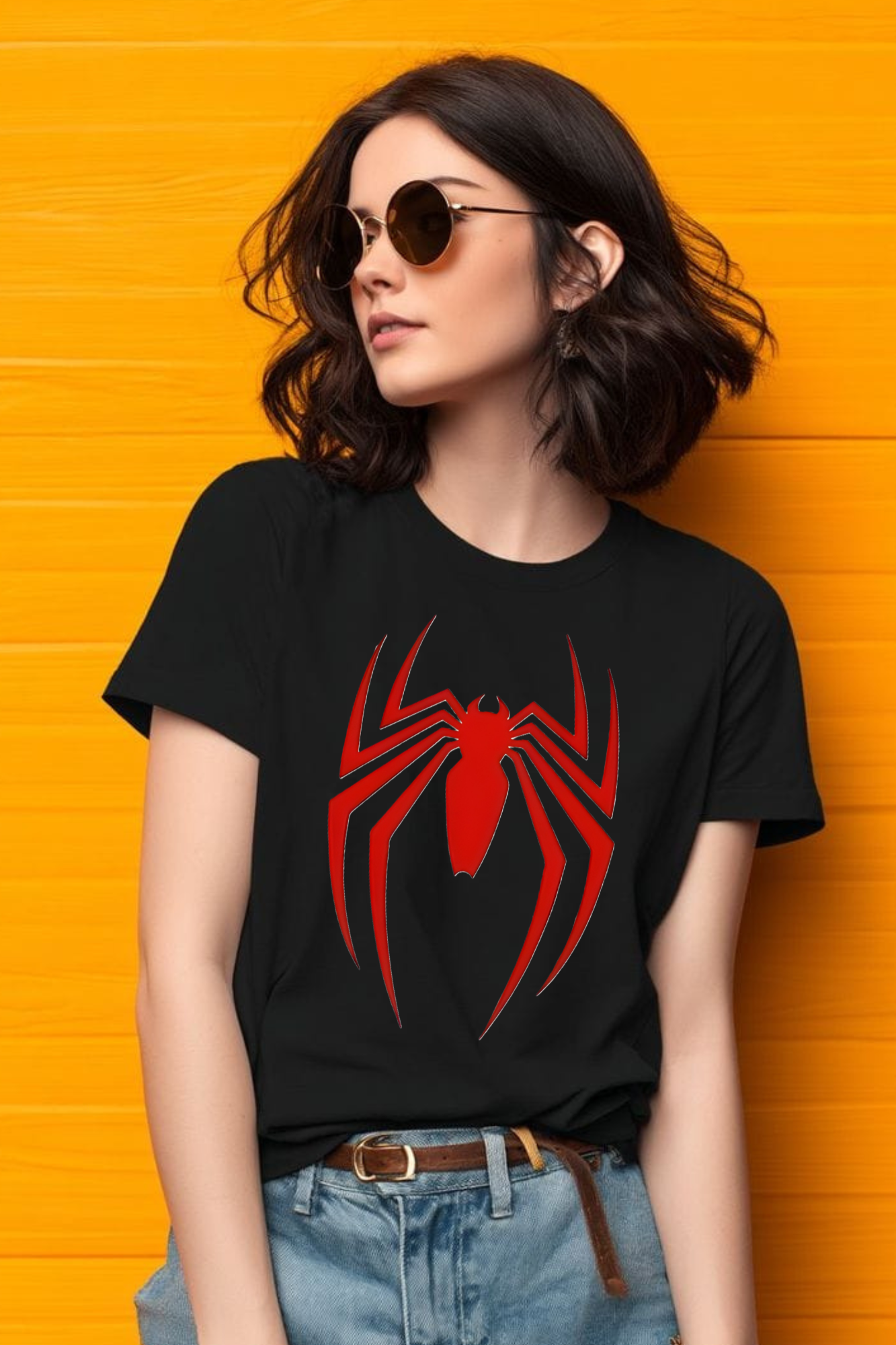Crimson Web Unisex Oversized Standard T-Shirt