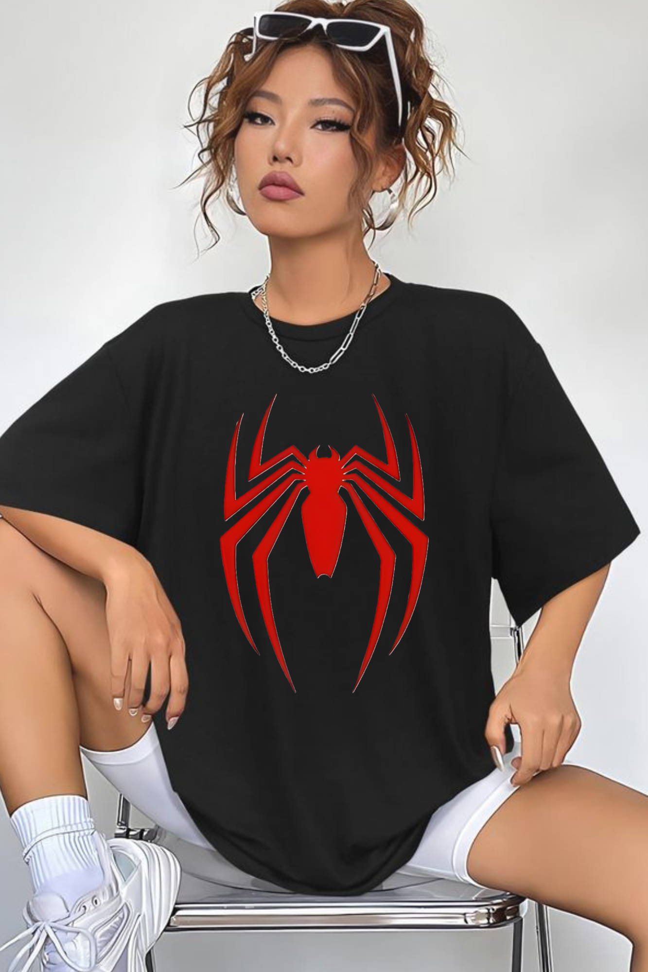 Crimson Web Unisex Oversized Standard T-Shirt
