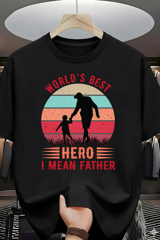 Hero father Male Classic Crew T-Shirt
