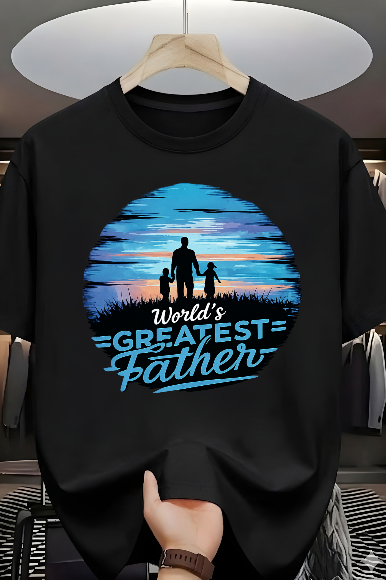 Greatest Father Male Classic Crew T-Shirt