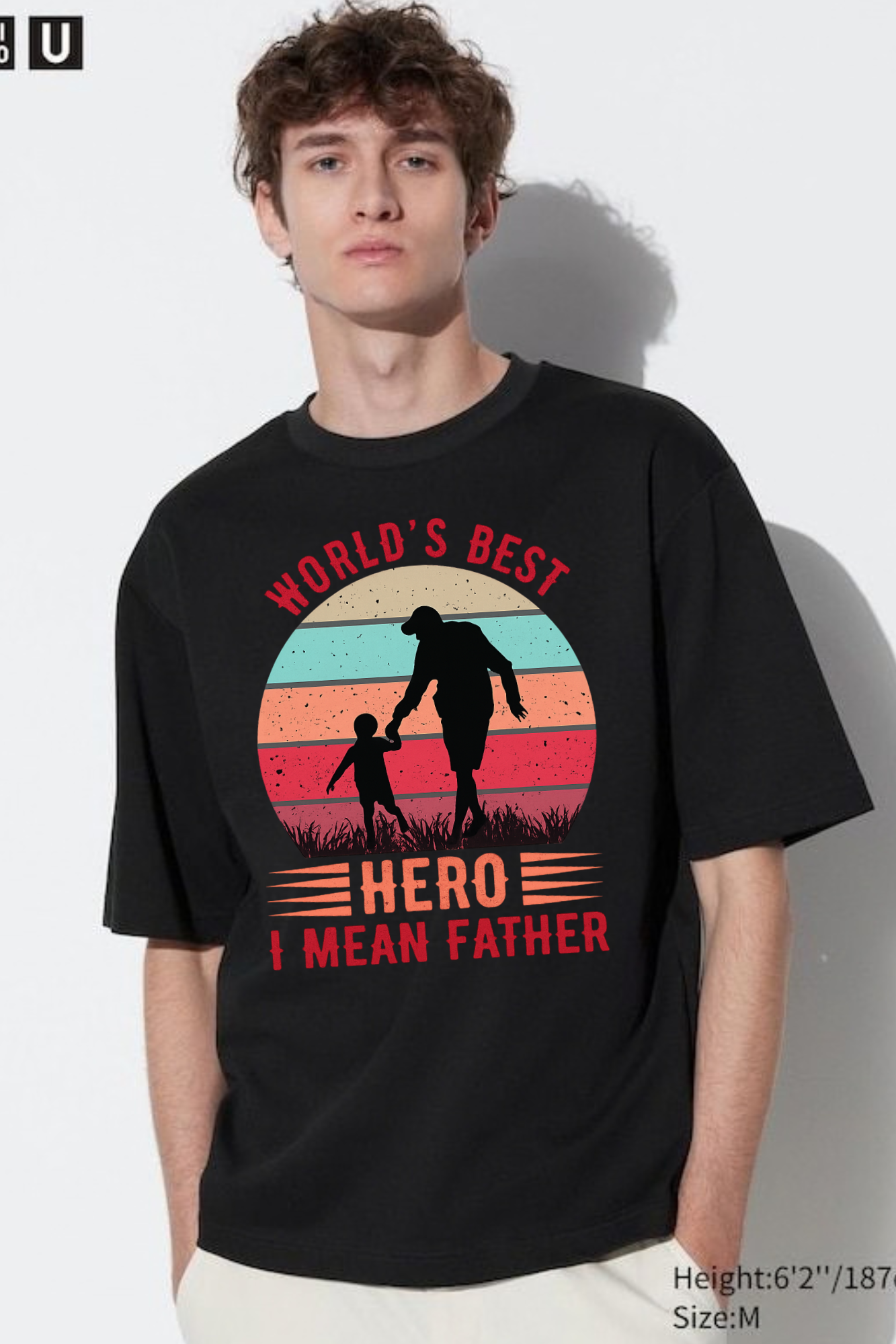 Hero father Male Classic Crew T-Shirt