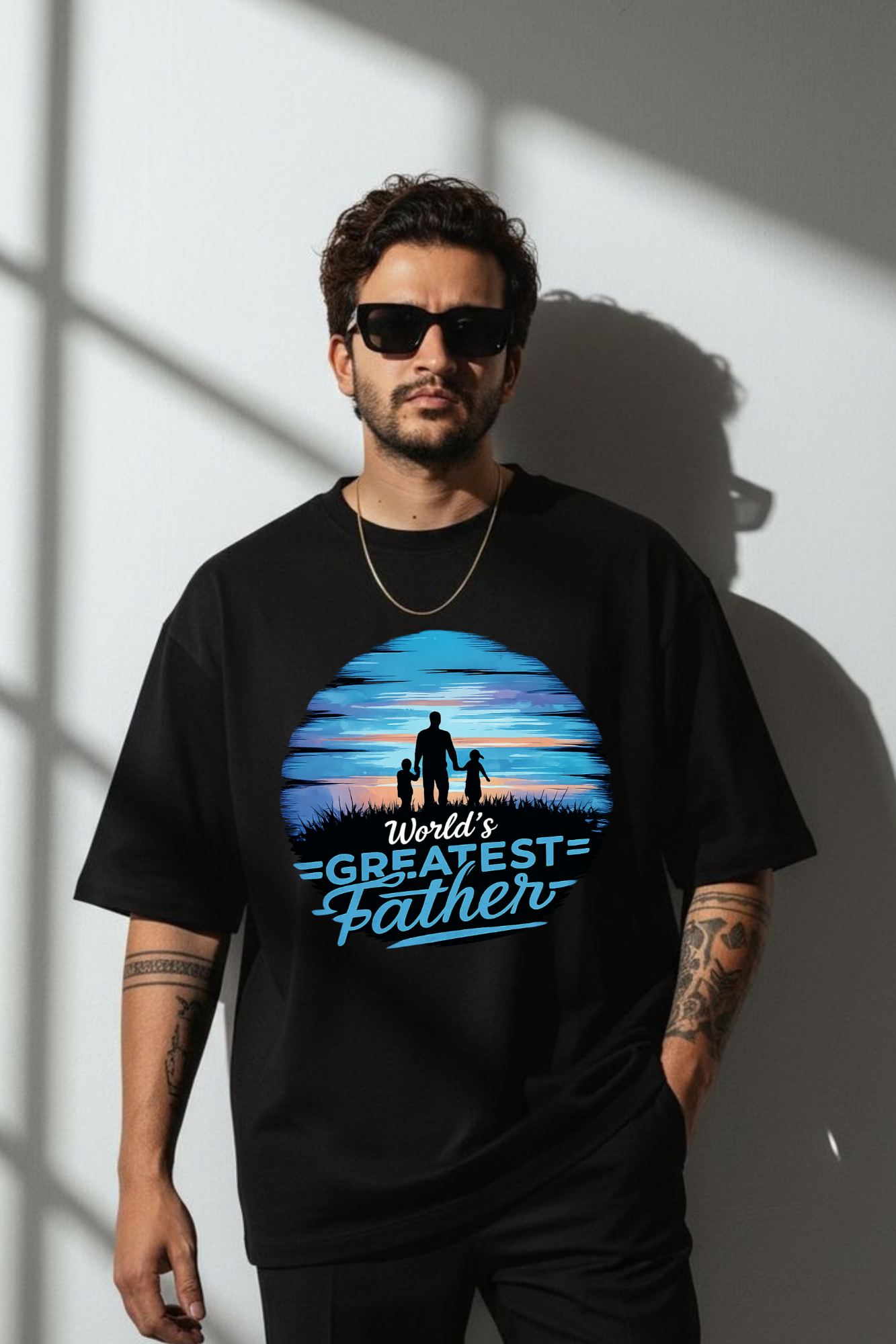 Greatest Father Male Classic Crew T-Shirt