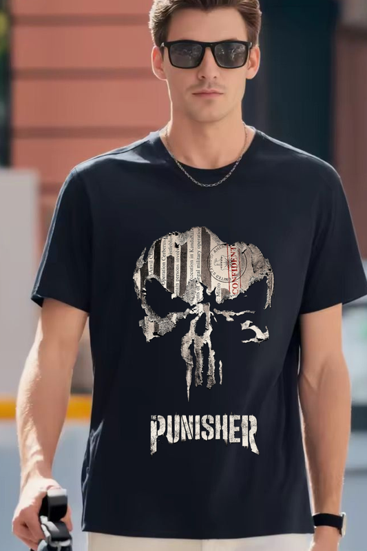 Marvel Punisher skull Oversized T-shirt