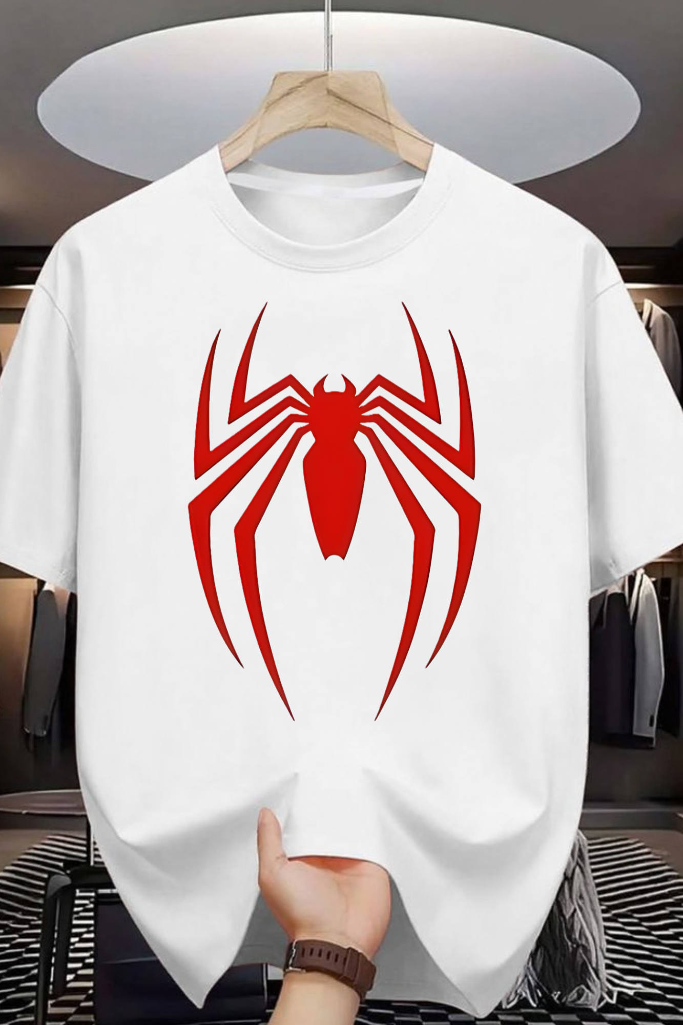 Crimson Web Unisex Oversized Standard T-Shirt
