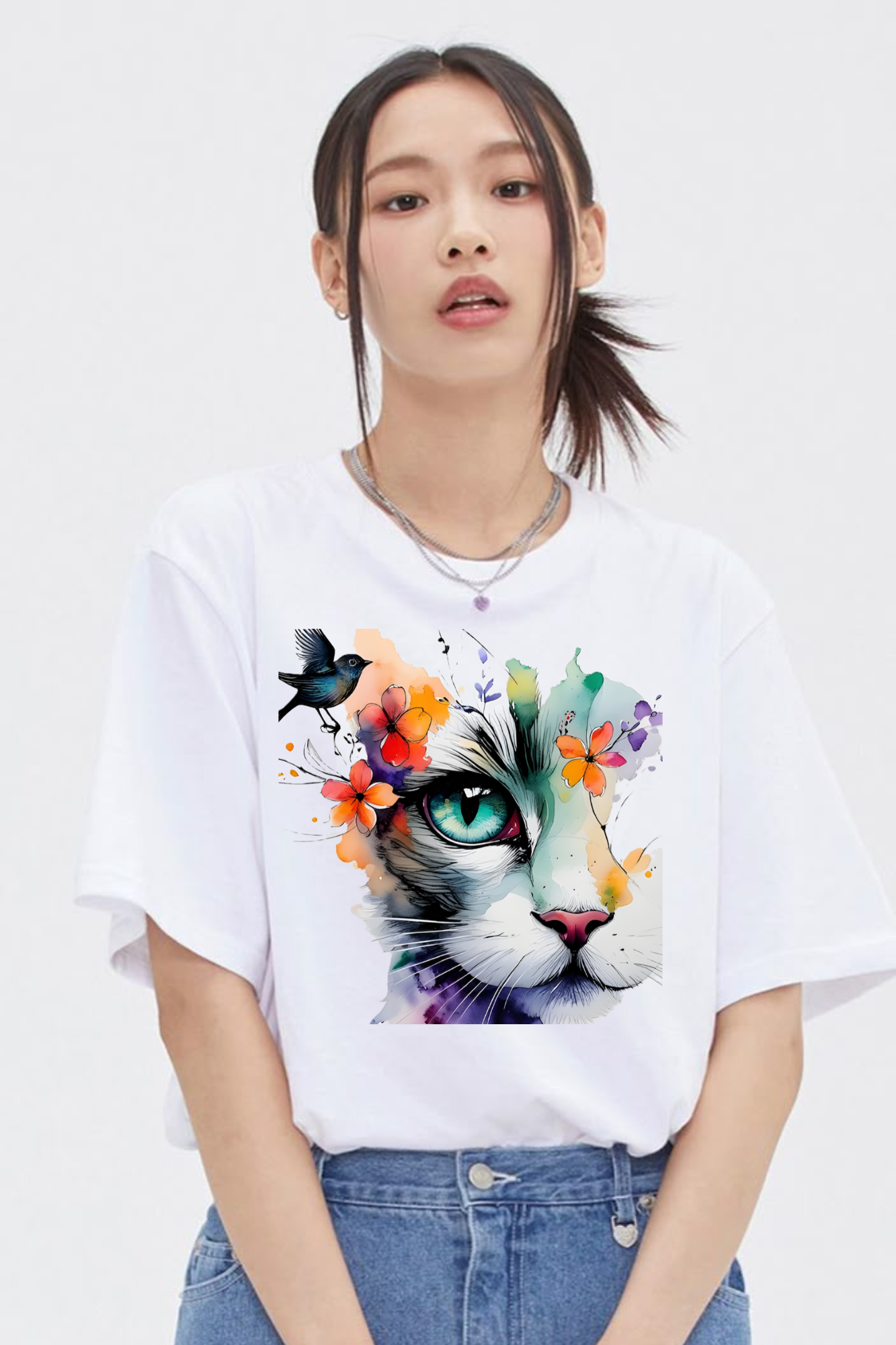Butterfly Cat Women's Classic T-Shirt