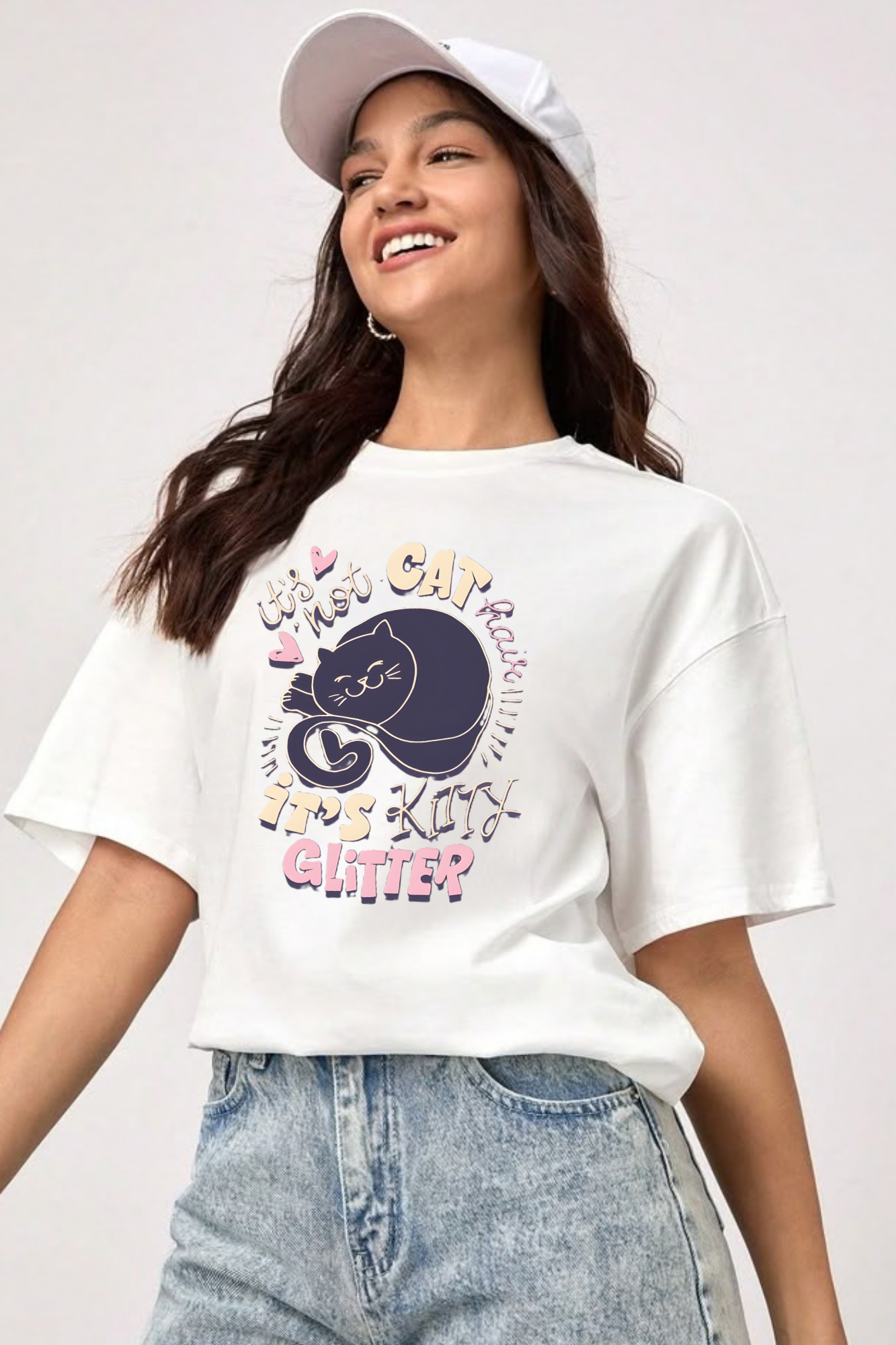 Kitty Glitter Women's Classic T-Shirt