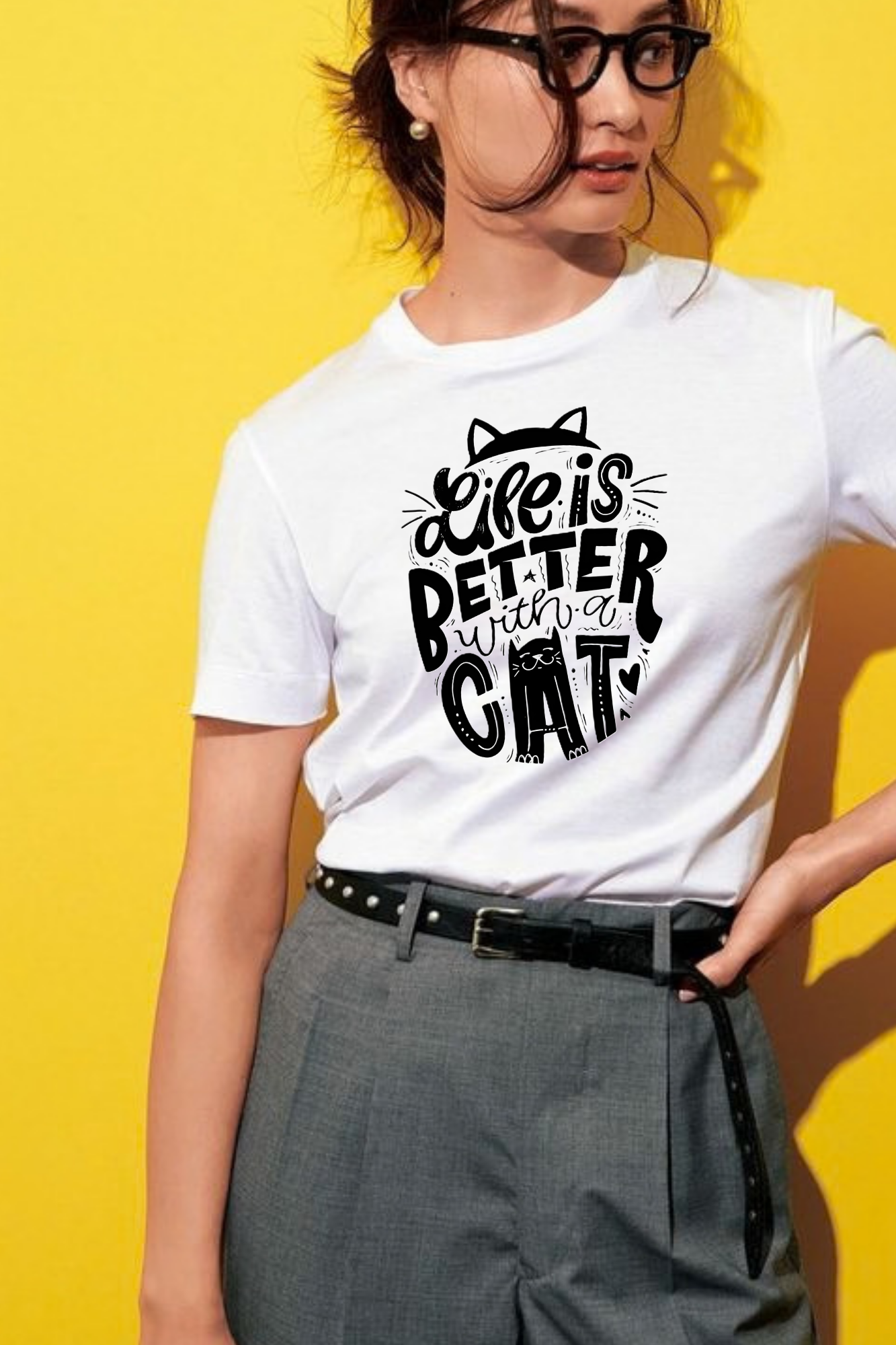 Life is Better With Cat Women's Classic T-Shirt