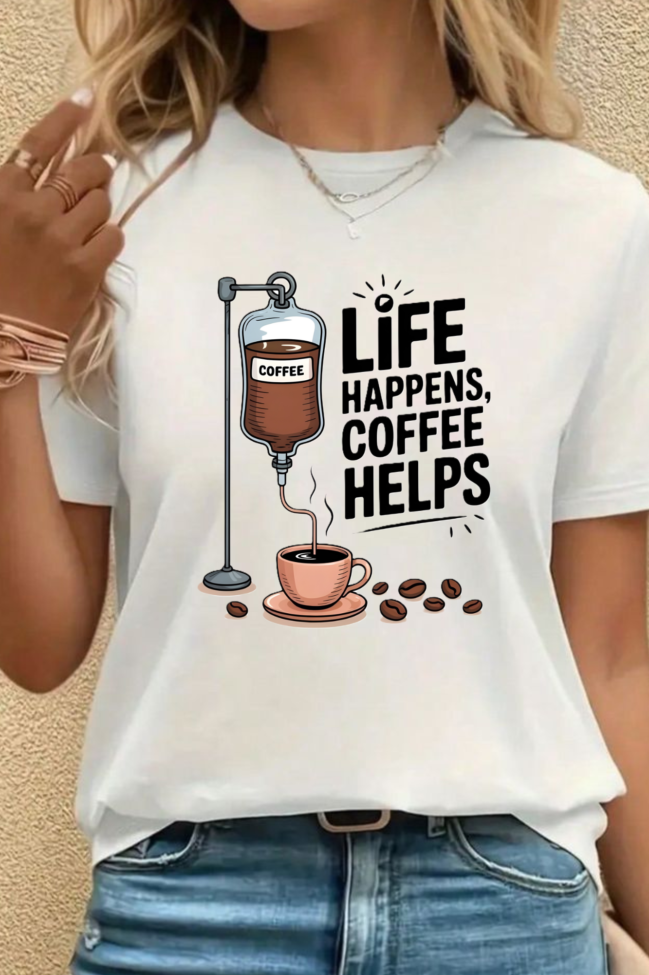 Life with Coffee Women's Classic T-Shirt