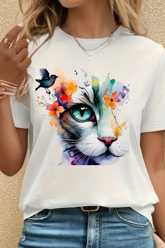 Butterfly Cat Women's Classic T-Shirt