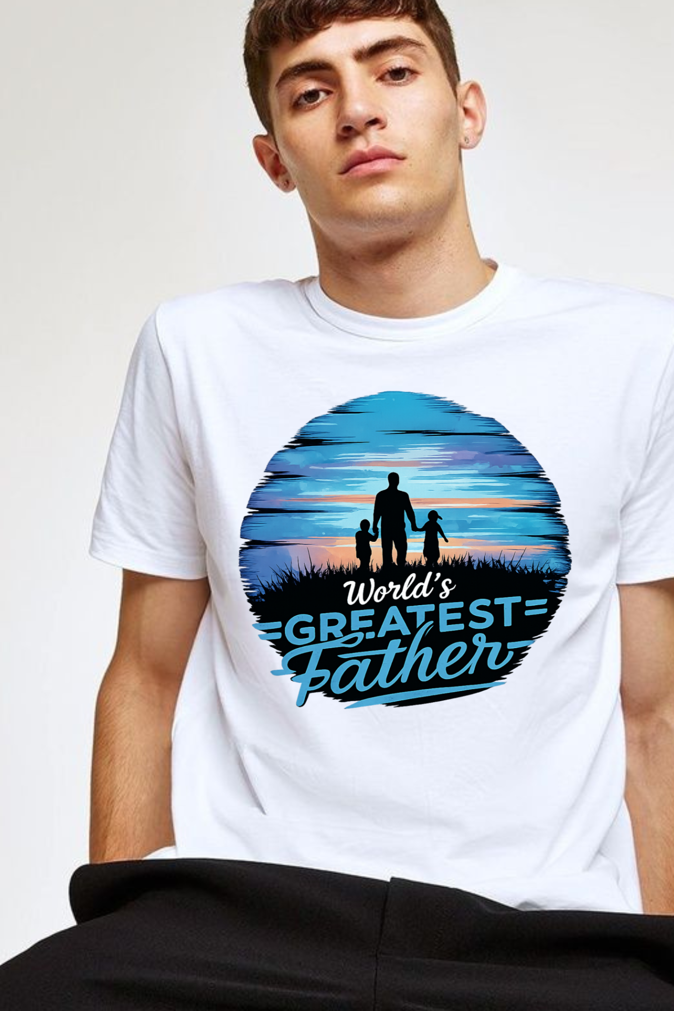 Greatest Father Male Classic Crew T-Shirt