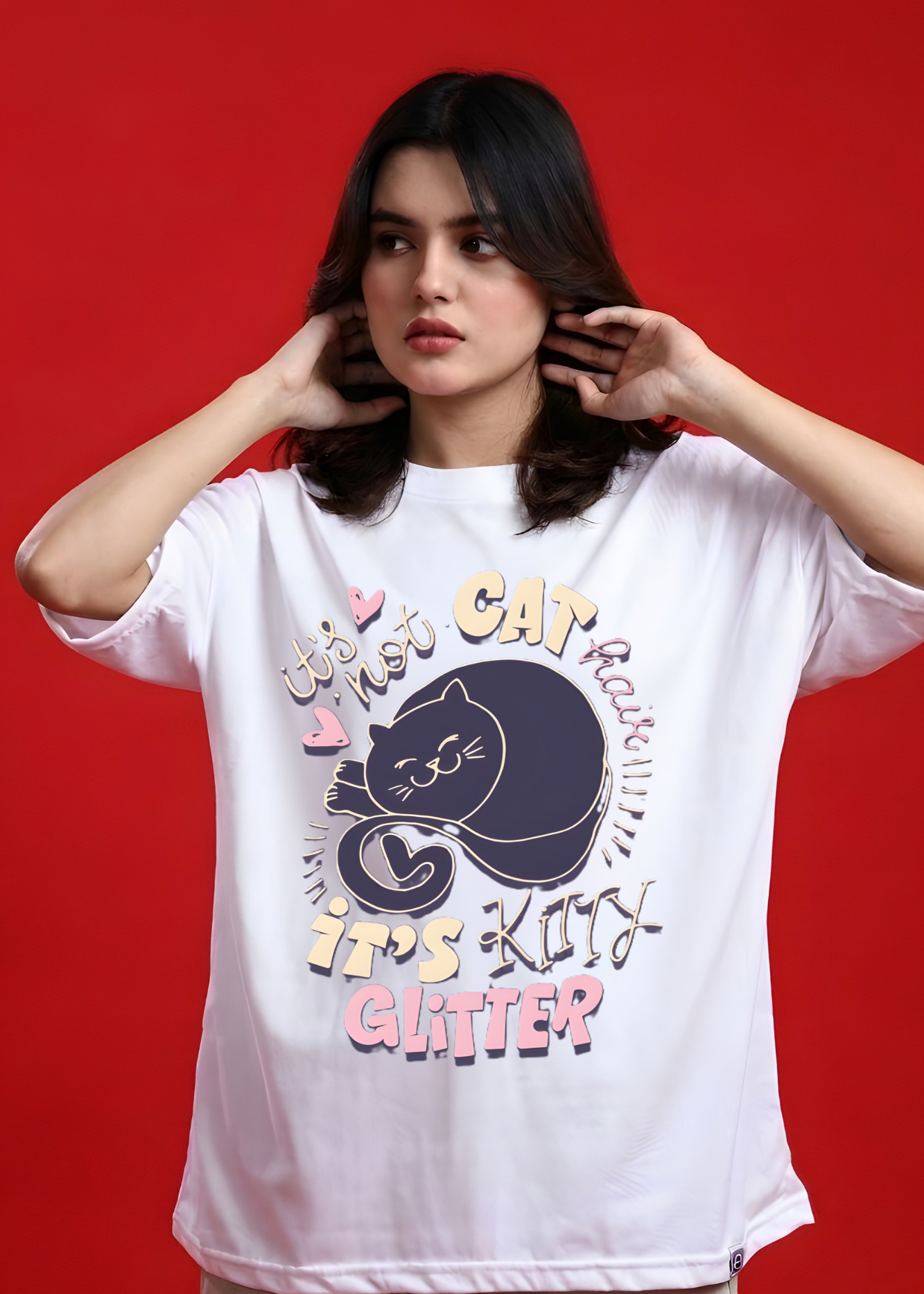 Kitty Glitter Women's Classic T-Shirt
