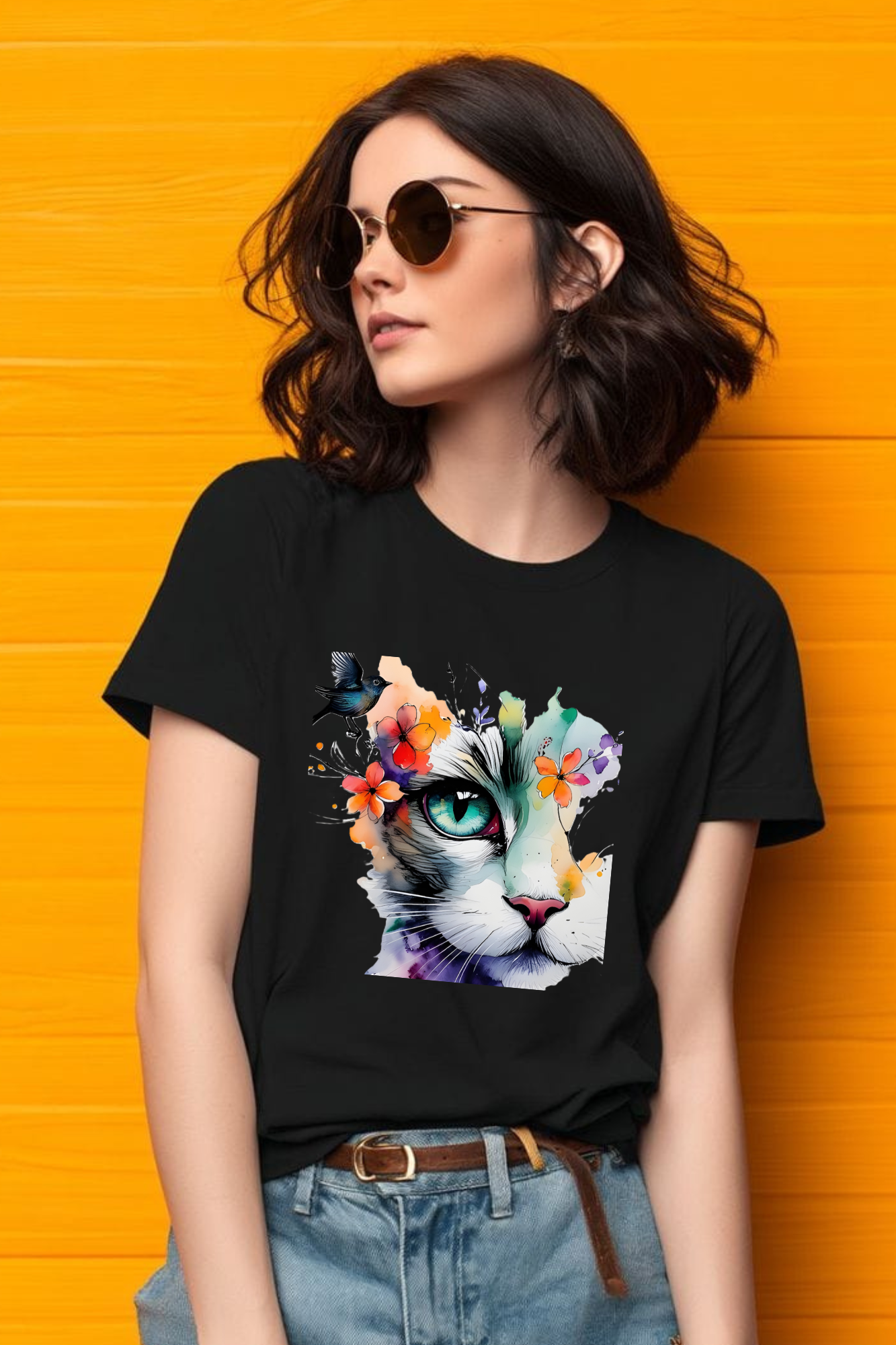Butterfly Cat Women's Classic T-Shirt