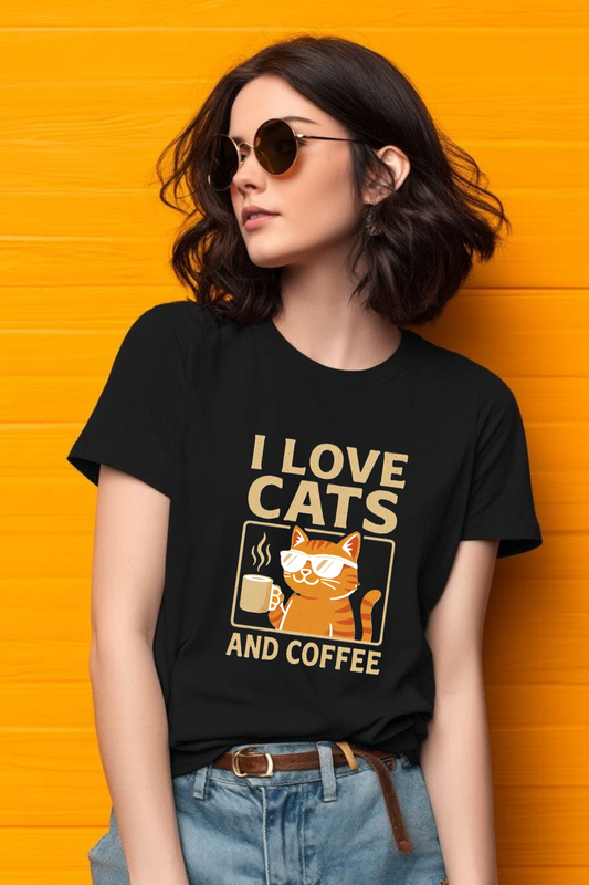 Cats with Coffee Women's Classic T-Shirt