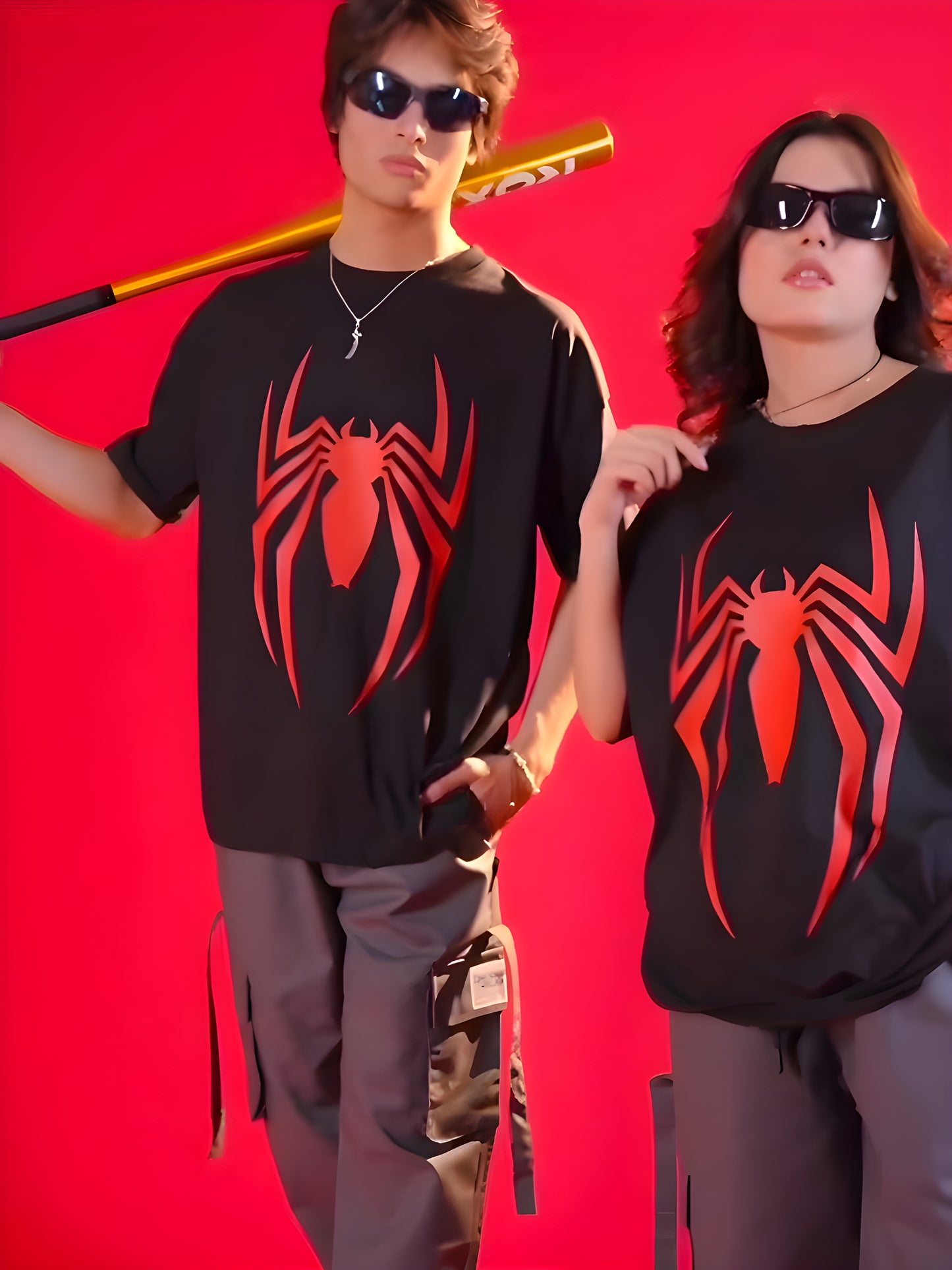 Crimson Web Unisex Oversized Standard T-Shirt